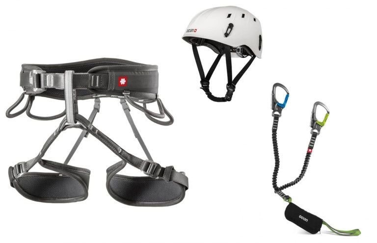 Ferratový set (sedák, přilba, brzda)